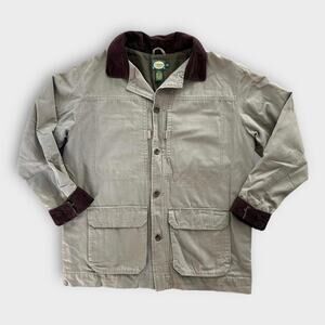 Cabela’s Canvas Field Chore Jacket w/ Corduroy Collar Men’s Large Tall Barn Coat